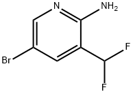 5-溴-3-(二氟甲基)吡啶-2-胺 结构式