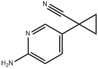 Cyclopropanecarbonitrile, 1-(6-amino-3-pyridinyl)- 结构式