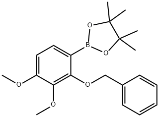 2-(2-(BENZYLOXY)-3,4-DIMETHOXYPHENYL)-4,4,5,5-TETRAMETHYL 结构式