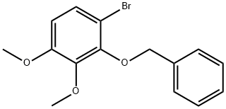 Benzene, 1-bromo-3,4-dimethoxy-2-(phenylmethoxy)- 结构式