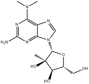 2'-b-C-Methyl-2-aMino-N6,N6-diMethyladenosine 结构式