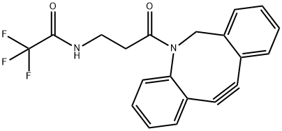 N-[3-(11,12-二脱氢二苯并[B,F]环辛-5(6H)-基)-3-氧代丙基]-2,2,2-三氟乙酰胺 结构式