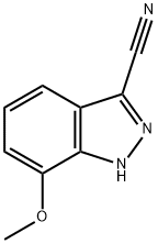 1H-Indazole-3-carbonitrile, 7-methoxy- 结构式