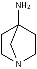 1-Azabicyclo[2.2.1]heptan-4-amine 结构式