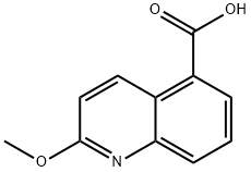 2-甲氧基喹啉-5-羧酸 结构式
