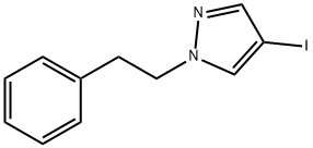 1H-Pyrazole, 4-iodo-1-(2-phenylethyl)- 结构式