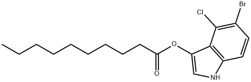 caprate de bromo-5 chloro-4 indoxyle 结构式