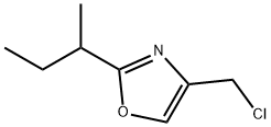 Oxazole, 4-(chloromethyl)-2-(1-methylpropyl)- 结构式