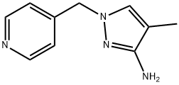 4-甲基-1-(吡啶-4-基甲基)-1H-吡唑-3-胺 结构式