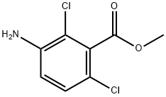 3-氨基-2,6-二氯苯甲酸甲酯 结构式