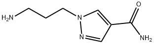 1-(3-氨基丙基)-1H-吡唑-4-甲酰胺 结构式