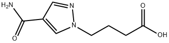 4-[4-(aminocarbonyl)-1H-pyrazol-1-yl]butanoic acid 结构式