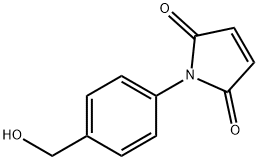 1H-Pyrrole-2,5-dione, 1-[4-(hydroxymethyl)phenyl]- 结构式