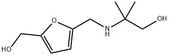 2-((((5-(羟甲基)呋喃-2-基)甲基)氨基)-2-甲基丙烷-1-醇 结构式