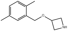 3-((2,5-二甲基苄基)氧基)氮杂环丁烷 结构式