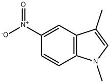 1,3-二甲基-5-硝基-1H-吲哚 结构式