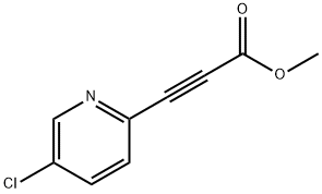 3-(5-氯吡啶-2-基)丙-2-炔酸甲酯 结构式