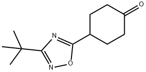 4-(3-tert-butyl-1,2,4-oxadiazol-5-yl)cyclohexan-1-one 结构式