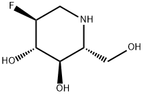 (2R,3R,4S,5S)-5-氟-2-(羟基甲基)-3,4-哌啶二醇 结构式