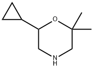 Morpholine,6-cyclopropyl-2,2-dimethyl- 结构式