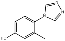 3-甲基-4-(4H-1,2,4-三唑-4-基)苯酚 结构式