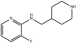 2-Pyridinamine, 3-fluoro-N-(4-piperidinylmethyl)- 结构式