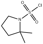 2,2-二甲基吡咯烷-1-磺酰氯 结构式