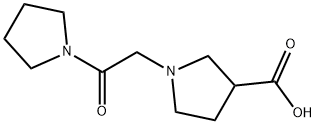 3-Pyrrolidinecarboxylic acid, 1-[2-oxo-2-(1-pyrrolidinyl)ethyl]- 结构式