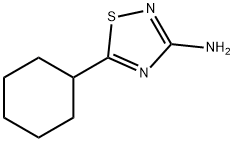 5-环己基-1,2,4-噻二唑-3-胺 结构式