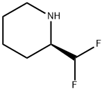 (2R)-2-(Difluoromethyl)piperidine 结构式