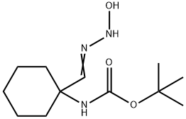 叔丁基N-[1-(N'-羟基氨基甲脒酰基)环己基]氨基甲酸酯 结构式