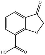 3-氧-2,3-二氢苯并呋喃-7-羧酸 结构式
