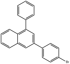 3-(4-溴苯基)-1-苯基萘 结构式