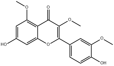 Quercetin 3,5,3'-trimethyl ether 结构式