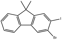 3-溴-2-碘-9,9-二甲基-9H-芴 结构式