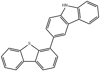 9H-Carbazole, 3-(4-dibenzothienyl)- 结构式