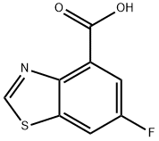 6-氟苯并[D]噻唑-4-羧酸 结构式