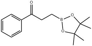1-苯基-3-(4,4,5,5-四甲基-1,3,2-二氧硼杂环戊烷-2-基)丙-1-酮 结构式