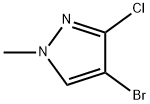 4-溴-3-氯-1-甲基-1H-吡唑 结构式