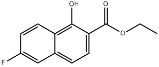 ethyl 6-fluoro-1-hydroxynaphthalene-2-carboxylate 结构式