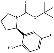 R-2-(5-氧-2-轻基苯基)-1-BOC-四氢此咯 结构式