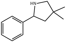 Pyrrolidine, 4,4-dimethyl-2-phenyl- 结构式