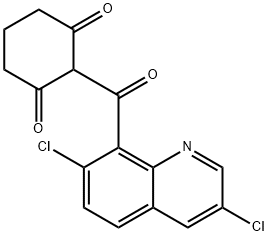 二氯喹啉草酮 结构式