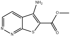 5-氨基噻吩并[2,3-C]哒嗪-6-羧酸甲酯 结构式