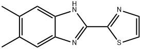 1H-Benzimidazole, 5,6-dimethyl-2-(2-thiazolyl)- 结构式