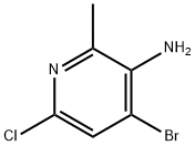 3-Pyridinamine, 4-bromo-6-chloro-2-methyl- 结构式
