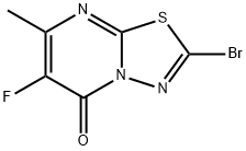 2-溴-6-氟-7-甲基-5H-[1,3,4]噻二唑并[3,2-A]嘧啶-5-酮 结构式