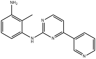 1,3-Benzenediamine, 2-methyl-N1-[4-(3-pyridinyl)-2-pyrimidinyl]- 结构式