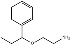 2-(1-苯基丙氧基)乙烷-1-胺 结构式