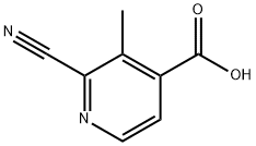 2-氰基-3-甲基异烟酸 结构式